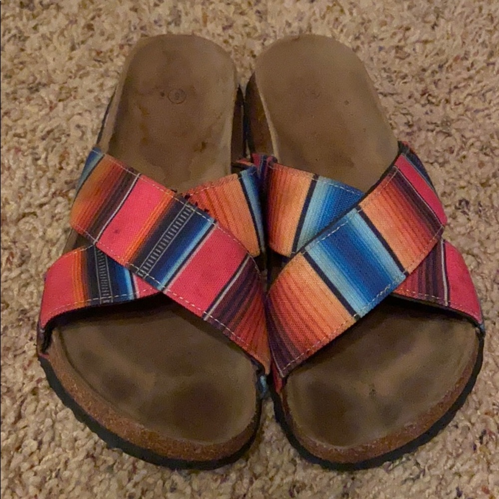 Serape sandals